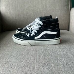 Vans Sk8-Hi OTW Kids Shoes Black White High Top Skater Sneakers - Size 2.5Y